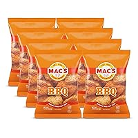 Mac's Crunchy Chicharrones, Low Carb, Keto Friendly Snack (Barbecue, 5 Ounce (Pack of 8)