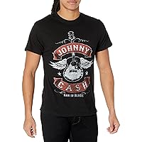 Johnny Cash Men's Standard Winged Guitar T-Shirt