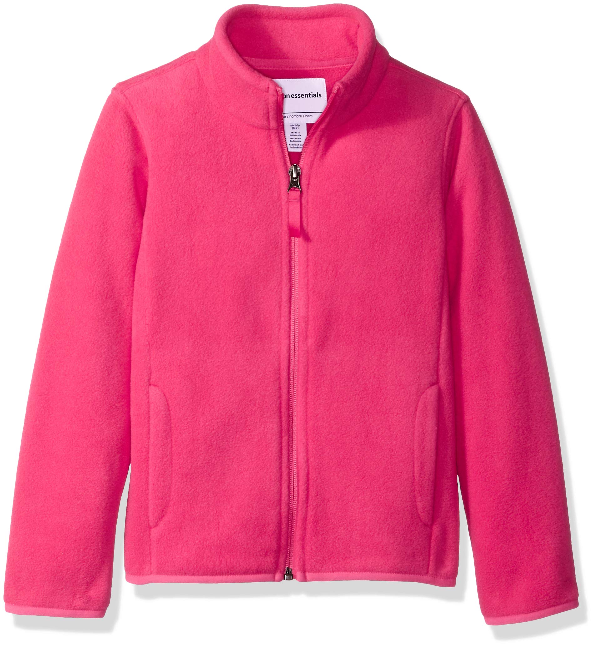 Essentials Girls Polar Fleece Full-Zip Mock Jackets