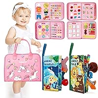 hahaland A 7-in-1 Busy Board & 2PCS Baby Books