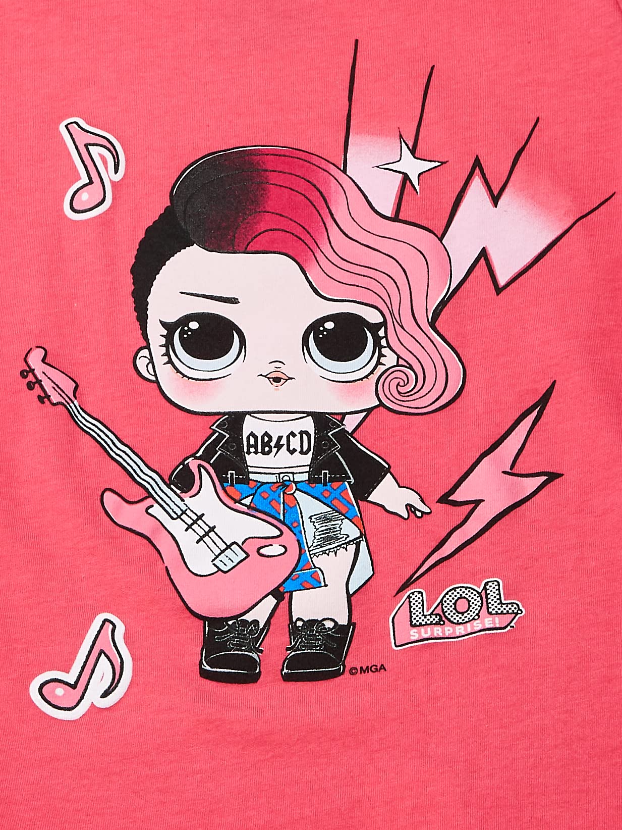L.O.L. Surprise! Girls' Big Glee Club Rocker Short Sleeve T-Shirt