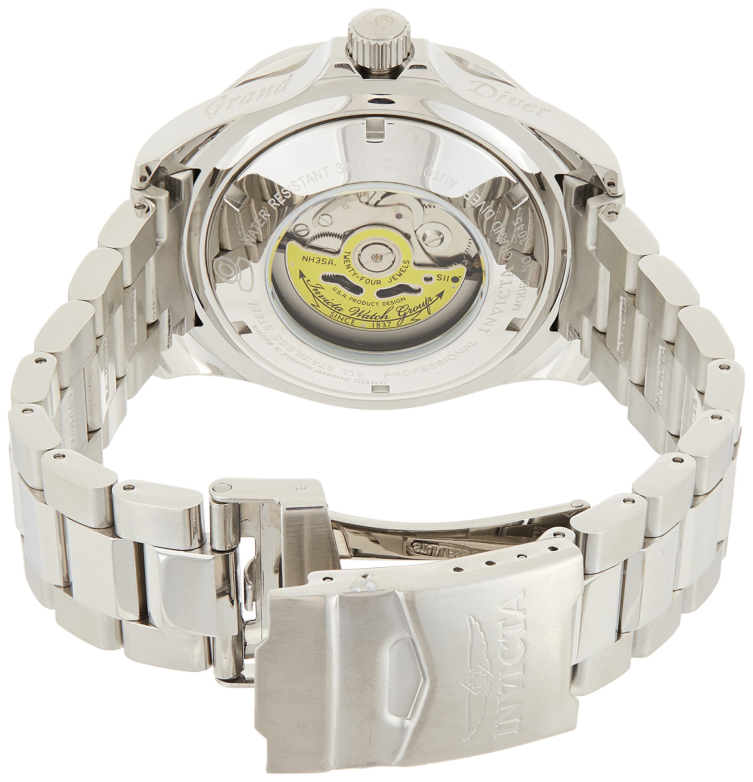 Invicta Men's INVICTA-3045 Pro-Diver Collection Grand Diver Stainless Steel Automatic Watch with Link Bracelet