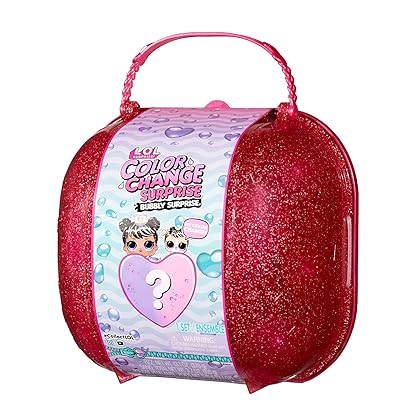 L.O.L. Surprise! LOL Surprise Color Change Bubbly Surprise (Pink) with Exclusive Doll & Pet Collectible Including 6 More Surprises in Playset- Gift for Kids, Toys for Girls Age 4 5 6 7+ Years Old