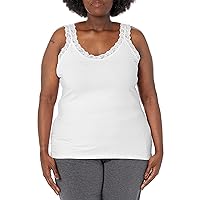 JUST MY SIZE Women's Lace Tank
