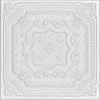 A La Maison Ceilings R126 Bijout Bee Foam Glue-up Ceiling Tile (256 sq. ft./Case), Pack of 96, Plain White