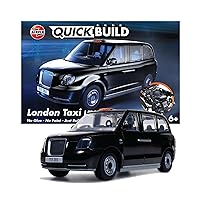 Airfix J6051 Quickbuild Plastic Model Car Kits - London Taxi LEVC TX - Easy Assembly Snap Together Model Kit, Classic Car for Adults & Kids to Build, Model City Car, Building Toys Set