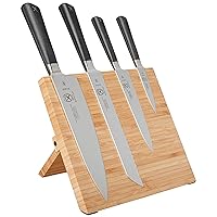 Mercer Culinary Züm 5-Piece Magnetic Board Forged Knife Set, Bamboo