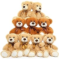 MorisMos 9 Packs Bulk Teddy Bears Stuffed Animal, Small Teddy Bear Bulk Plush for Kids 14Inch