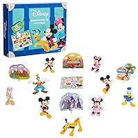 Just Play Disney Junior Mickey Mouse Countdown to Vacation, 14-pieces, 9 Figures Included, Kids Toys for Ages 3 Up, Amazon Exclusive