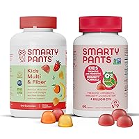 Kids Multivitamin Fiber Supplement Gummies and Probiotic Immunity Bundle: Omega 3 Fish Oil (EPA/DHA), Vitamin D3, C, Vitamin B12, B6, Digestive & Immune Support Supplement (30 Day Supply)