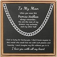 𝐒𝐢𝐥𝐯𝐞𝐫 𝐂𝐡𝐚𝐢𝐧 𝐍𝐞𝐜𝐤𝐥𝐚𝐜𝐞 Cuban Link 𝐂𝐡𝐚𝐢𝐧 𝐟𝐨𝐫 𝐌𝐞𝐧 Boys Stainless Steel Necklaces Valentine's Day Birthday Christmas GIfts for Boyfriend Son Husband Grandson Dad 6MM 10MM Width 18 22 26 Inches Chain Jewelry