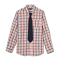 French Toast Boys' Long Sleeve Dress Shirt with Tie