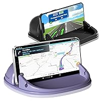 Loncaster Car Phone Holder, Car Phone Mount Silicone Car Pad Mat for Various Dashboards, Slip Free Phone Stand Compatible with iPhone, Samsung, Android Smartphones, GPS Devices and More