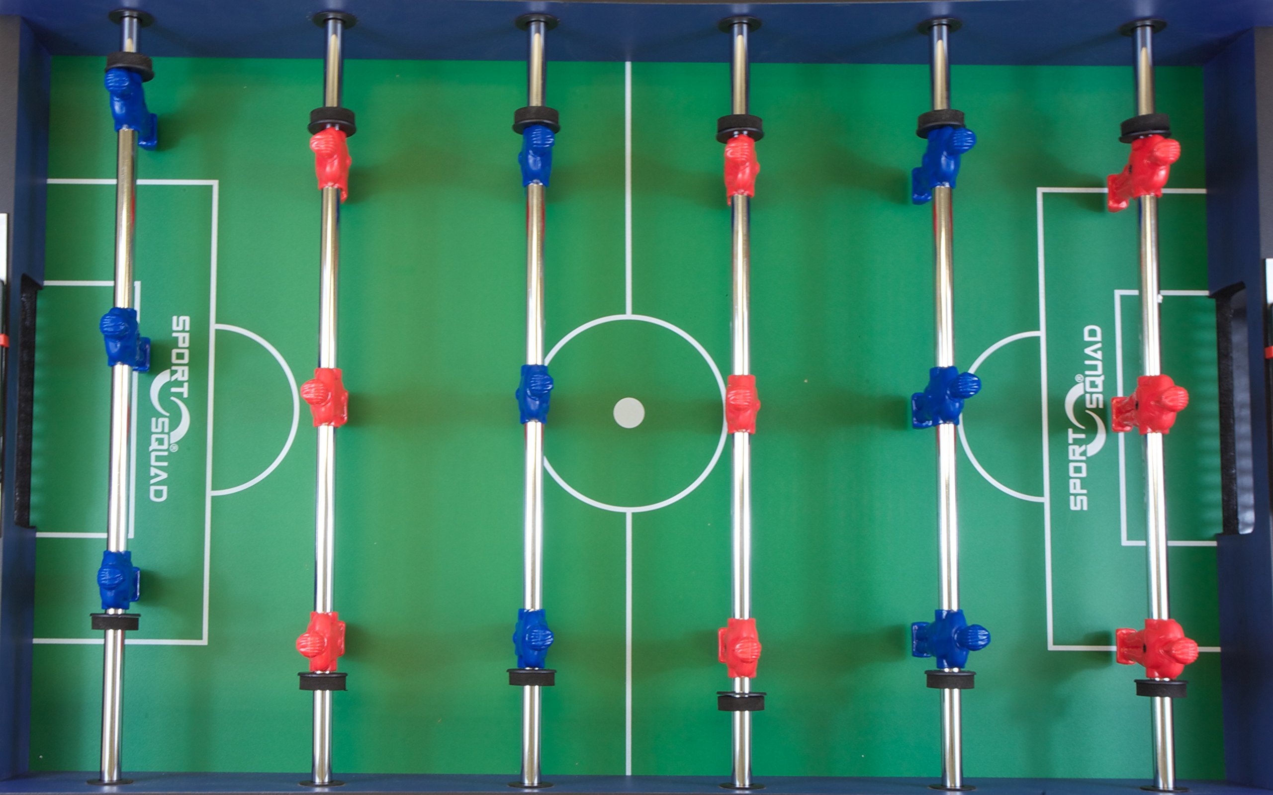 Sport Squad FX40 40 inch Table Top Foosball Table for Adults and Kids - Compact Mini Tabletop Soccer Game - Portable Recreational Hand Soccer for Game Room & Family Game Night - Incl. 2 Foosball Balls