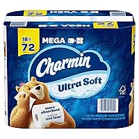 Charmin Ultra Soft Toilet Paper 18 Mega Rolls, 244 Sheets Per Roll