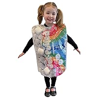 Rasta Imposta Kraft Jet-Puff Marshmallows Costume Kids Candy Dress Up Cosplay Halloween Costumes, Child Size 3-6