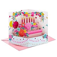 Hallmark Paper Wonder Pop Up Birthday Card (Floral Birthday Cake)