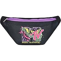 Concept One MTV Logo Fanny Pack, Waist Crossbody Men and Women, Belt Bag