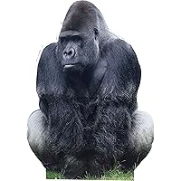 Animal Life Size Cardboard Cutout Stand Up | Standee Picture Poster Photo Print (Gorilla)