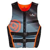 O'Brien Men's Flex V-Back Life Jacket - US Coast Guard Approved Level 70 Buoyancy - Water Sports Activity Including Boating, Paddle, Skiing, Surfing & Swimming