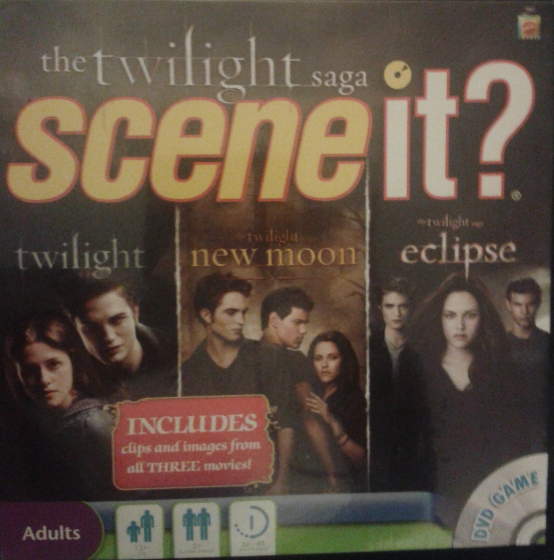 Mattel Scene It The Twilight Saga DVD Game