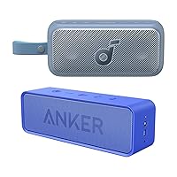 Anker Soundcore Bluetooth Speaker & Soundcore Motion 300 Wireless Hi-Res Portable Speaker with BassUp, Bluetooth with SmartTune Technology, 30W Stereo Sound, 13H Playback, and IPX7 Waterproof - Blue
