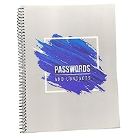 RE-FOCUS Password Book with Alphabetical Tabs 10