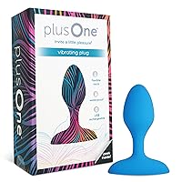 plusOne Vibrating Butt Plug - 10 Vibration Settings, Made with Skin-Like Silicone for Anal Comfort - Waterproof & Rechargeable