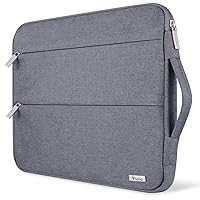 Voova 13 13.3 14 Inch Laptop Sleeve Case Compatible with MacBook Air/MacBook Pro 13 M2, MacBook Pro 14 2021 2022 M1 Pro/Max,13.5 Surface Laptop 5 4, Waterproof Computer Bag Cover with Handle, Grey