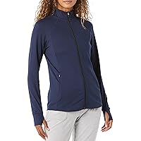 Amazon Essentials Women's Brushed Tech Stretch Jacket with Long Zip (Available in Plus Size)