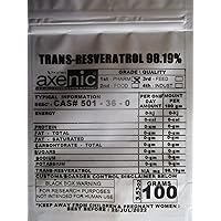 100 grams TRANS RESVERATROL POWDER 98% W/W