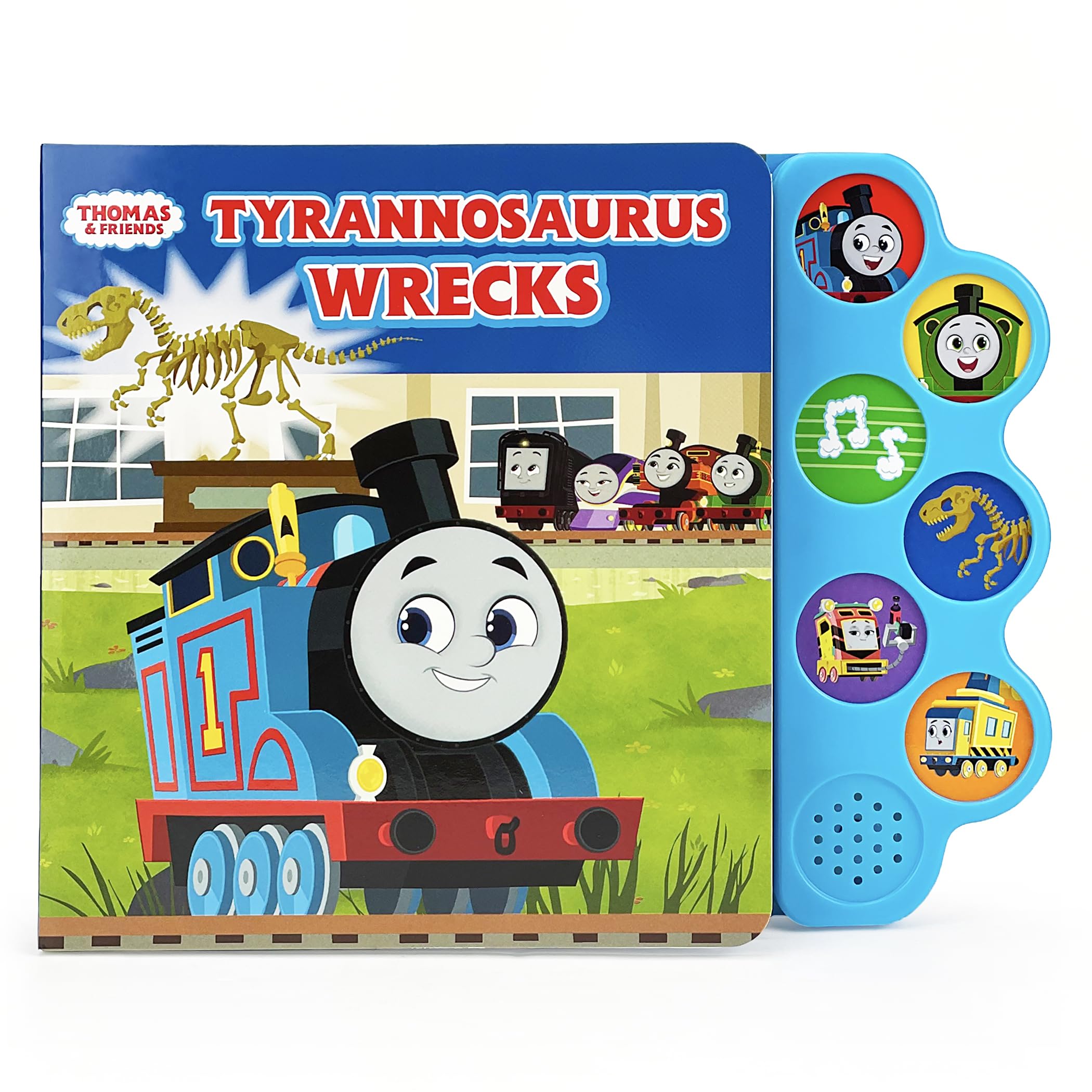 Thomas and Friends Tyrannosaurus Wrecks 6-Button Song and Sound Book: Sing and Read Toy Book for Thomas and Dinosaur Lovers, Ages 1-5 (Thomas & Friends)