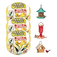 Make It Mini Lifestyle Home Series 1 Birdfeeders Bundle (3 Pack) Mini Collectibles, Mystery Blind Packaging, DIY, Resin Play, Replica Items, Collectors, 8+