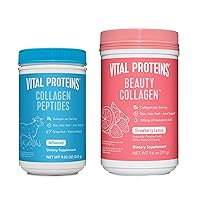 Vital Proteins Collagen Peptides Powder Unflavored 9.33 OZ+Beauty Collagen 9.6oz