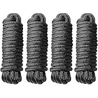 TetherTite Dock Line 3/8 Inch 15 Ft, Marine-Grade Double-Braided Nylon Dock  Line for Boats with 12 Eyelet, Hi-Quality Pre-Shrunk & Heat Stabilized