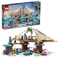 LEGO Avatar: The Way of Water Metkayina Reef Home 75578, Building Toy Set with Village, Canoe, Pandora Scenes, Neytiri and Tonowari Minifigures, Movie Set