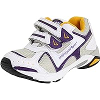 Jumping Jacks Euro Rachet Sneaker (Toddler/Little Kid),Black/Purple/Yellow,26 M EU (8.5-9 M US Toddler)