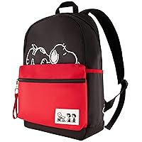 Concept One Peanuts 13 Inch Sleeve Backpack, Snoopy, Charlie Brown and Woodstock Padded Computer Bag for Commute or Travel, Multi