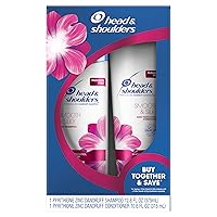 Head & Shoulders Smooth & Silky Dandruff Shampoo and Conditioner Twin Pack, 23.4 Fluid Ounce