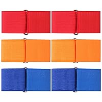 6 Pack 3 Legged Race Bands Three Legged Race Games Elastic Tie Rope Durable Firm Bands for Outdoor Activities Teamwork Training
