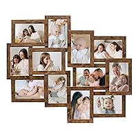 Collage Picture Frames for Wall 4x6 Picture Frame Collage Display Family Friends Photos Wall Hanging Photo Collage Frame for Home Living Room Bedroom- Gold