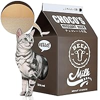 Cat Condo Scratcher Post Cardboard, Milk Box Shape Cat Scratching House Bed, Black Color…