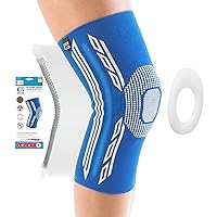 Neo G Compression Knee Sleeve with Silicone Patella Cushion and Spiral Stays for Basketball, Hiking, Crossfit, Workout Knee sleeves, Running - Sports Knee Compression Sleeve - Airflow Plus – S