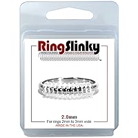 RingSlinky: Ring Size Reducer | Ring Guard | Ring Size Adjuster. Size: 2.0 mm, for rings 2 mm to 3 mm wide.