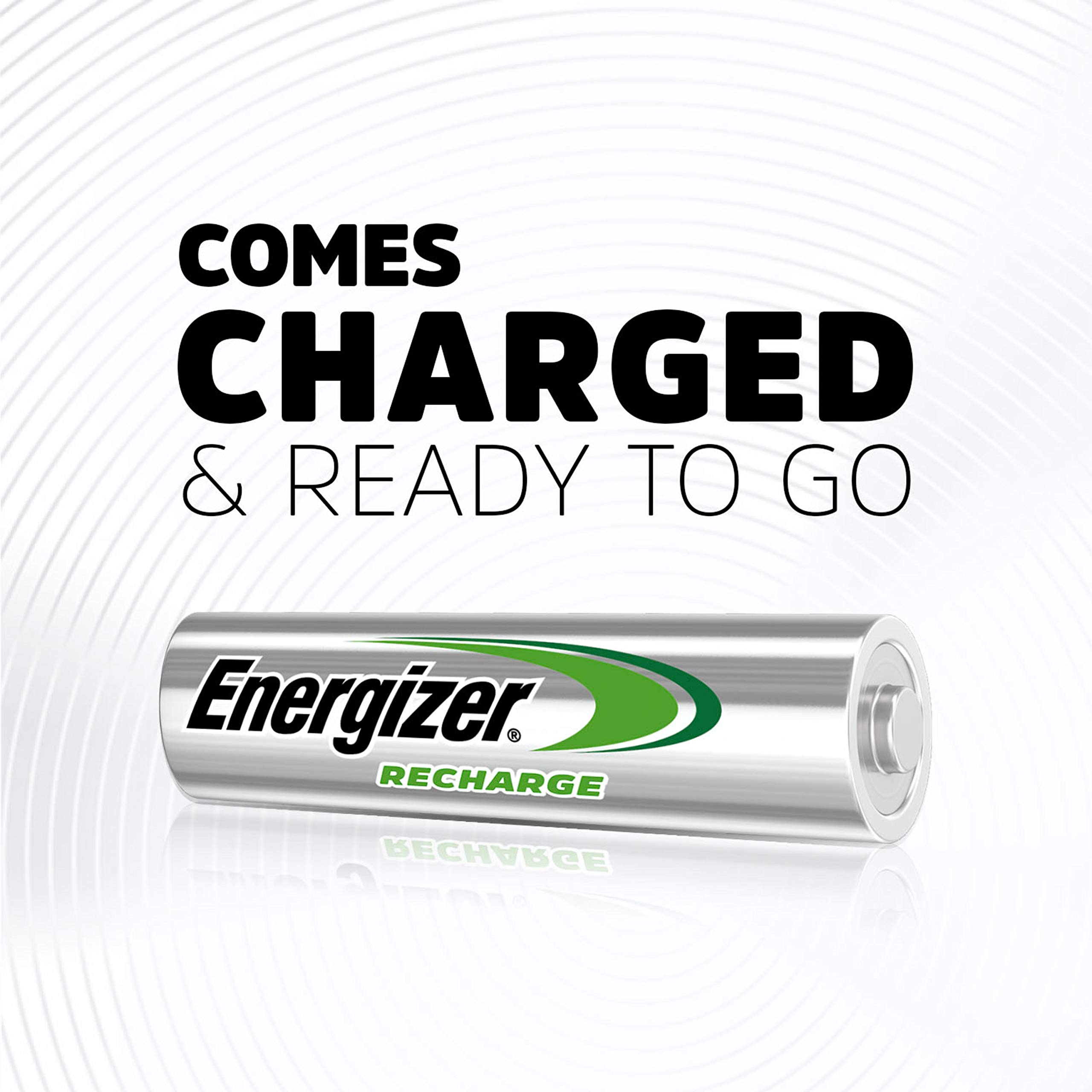 Energizer Rechargeable AA Batteries, Recharge Universal Double A Battery Pre-Charged, 16 Count