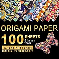 Gnatural 24lb 10 x 10inch Origami Paper, 200 sheets 10 Colored Handmade  Folding Paper, Square Colored