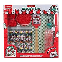 Hello Kitty Holiday Cookie Party Set with Cookie Stamps, Frosting Bag, Spatula and More