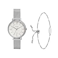 Fossil Jacqueline Women's Watch with Stainless Steel or Leather Band, Analog Watch Display
