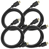 PURE Ultra 4K HDMI Cable 6FT (4pk) High Speed HDMI 2.0 Cable, 4K HDR, 3D, 2160P,1080P, Ethernet - HDMI Cord, Audio Return(ARC) Compatible UHD TV, Blu-ray, PS5, PS4, Xbox, PC, Monitor-NHDMI4-006*4