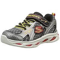Skechers New 90386N Gray/Red 5 Kids Shoes